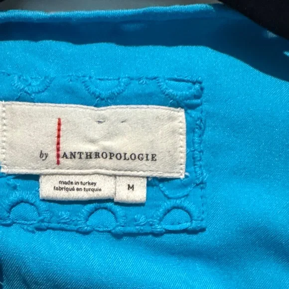 Anthropologie Blue Eyelet Maxi Dress - Picture 9 of 9